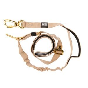 Mountain Hound Voyager Bungee Leash Tan/Gold OS NWT IN PACKAGE